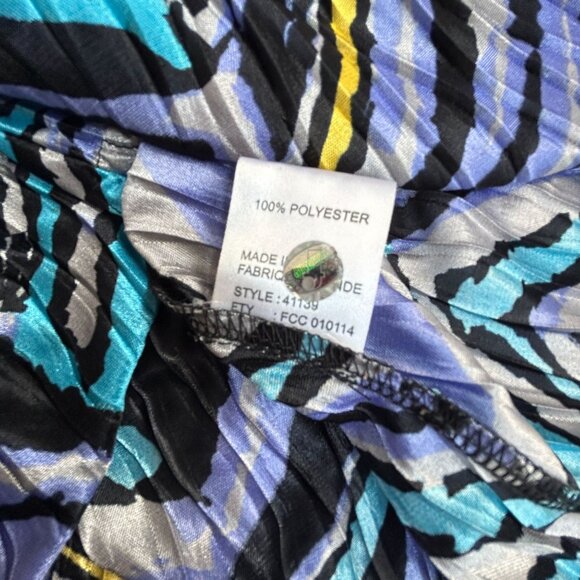 Jamie Sadock Womens Chevron Crinkle Short Sleeve Active Top Small Black NWOT - Picture 5 of 8